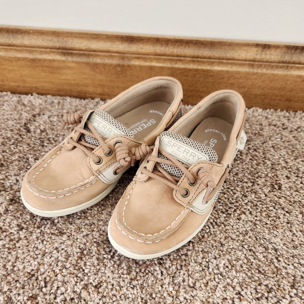 Sperry Kids Tan Boat Shoes